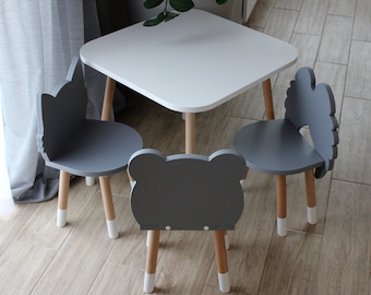 Hoge kwaliteit kindertafel en stoelset/speelmeubel voor kinderen/peutertafel en stoel/speelset voor kinderen/Montessori tafel en stoel/kinderstoel