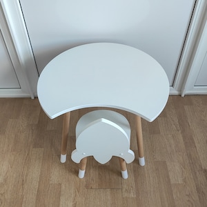 Kids table and Space rocket chairs set Toddler table and chairs set Montessori table and chair Montessori furniture Cosmos spaceship chair