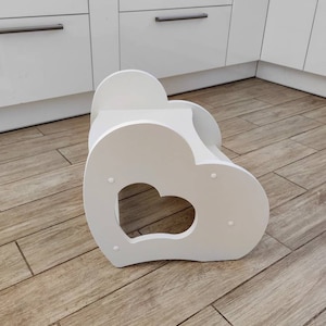 Wooden Montessori step stool Toddler step stool Help tower Kitchen step stool Montessori furniture Bday gift Kid step stool