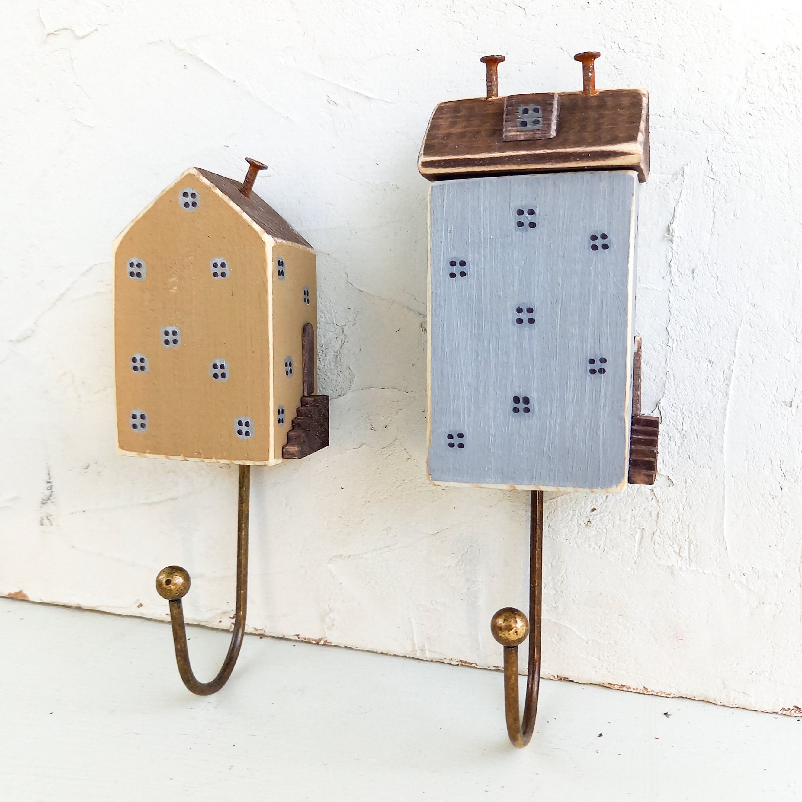 Eingang Wandhaken Holz Mantel Racks Holz Kinderzimmer Haken | Etsy