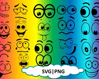Download Cartoon Face Svg Etsy