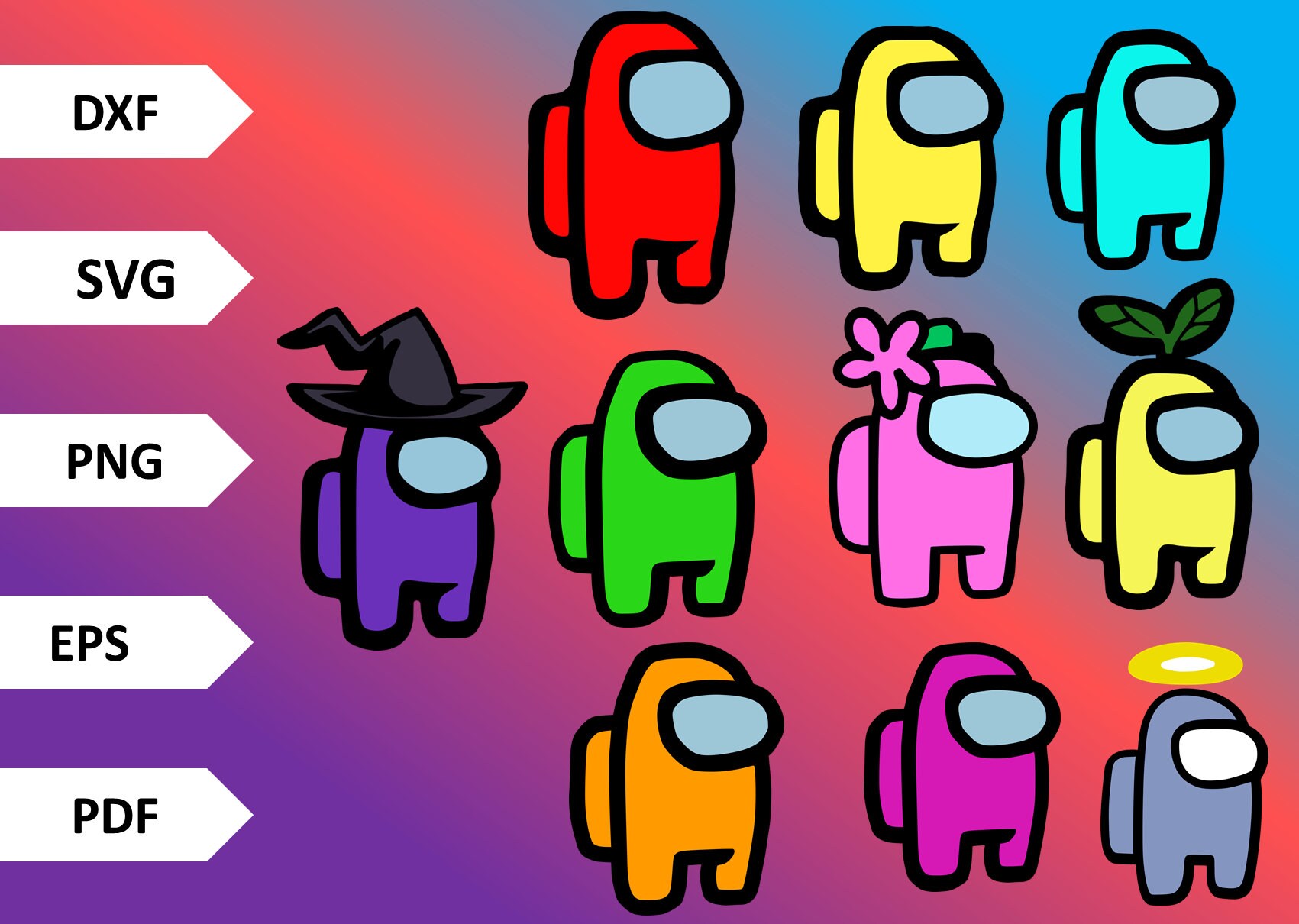 Among Us SVG File Free