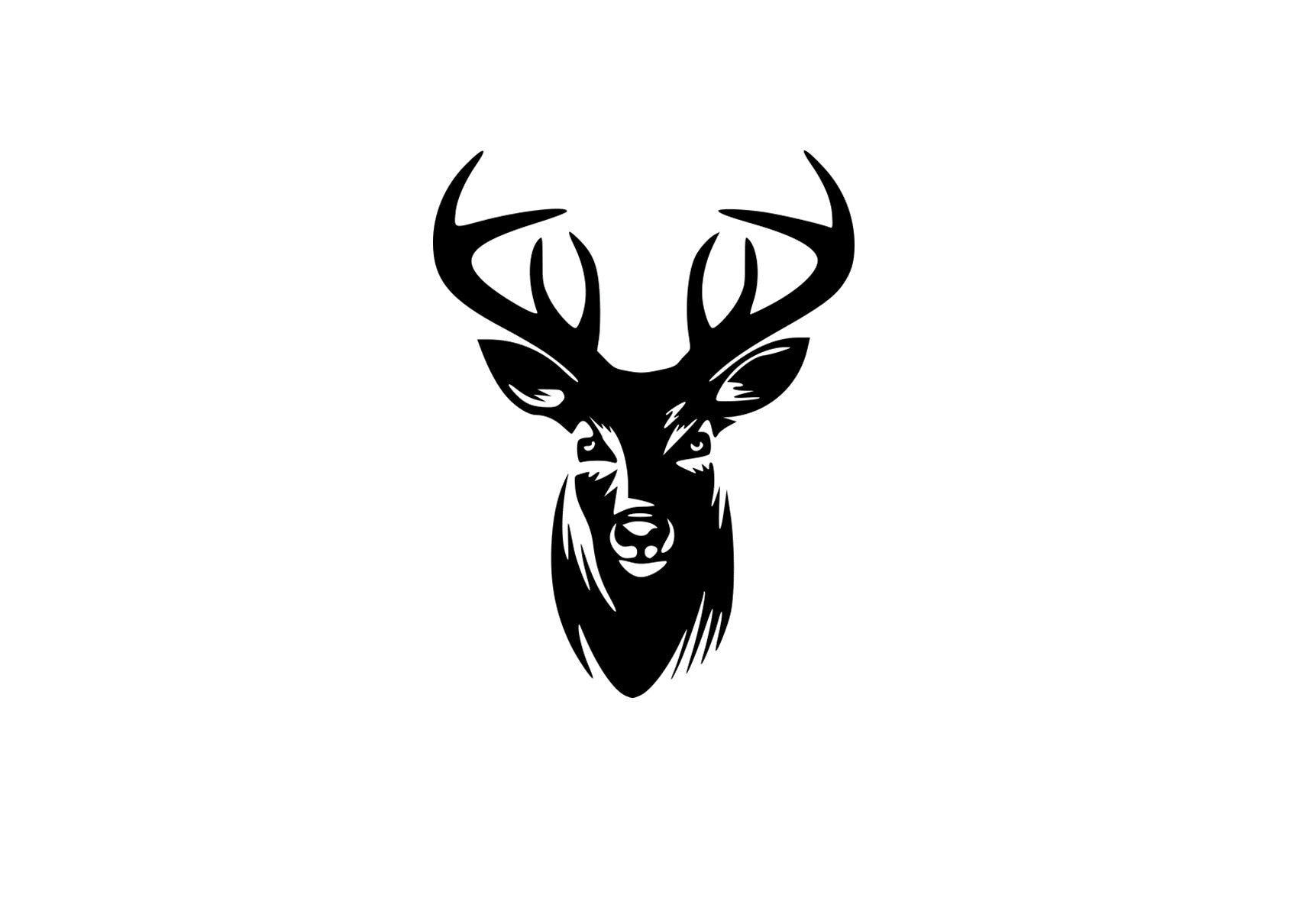 Deer head digital clipart SVG and PNG | Etsy