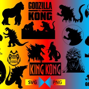 Download Godzilla King Of The Monsters Svg For Silhouette And Cameo Etsy