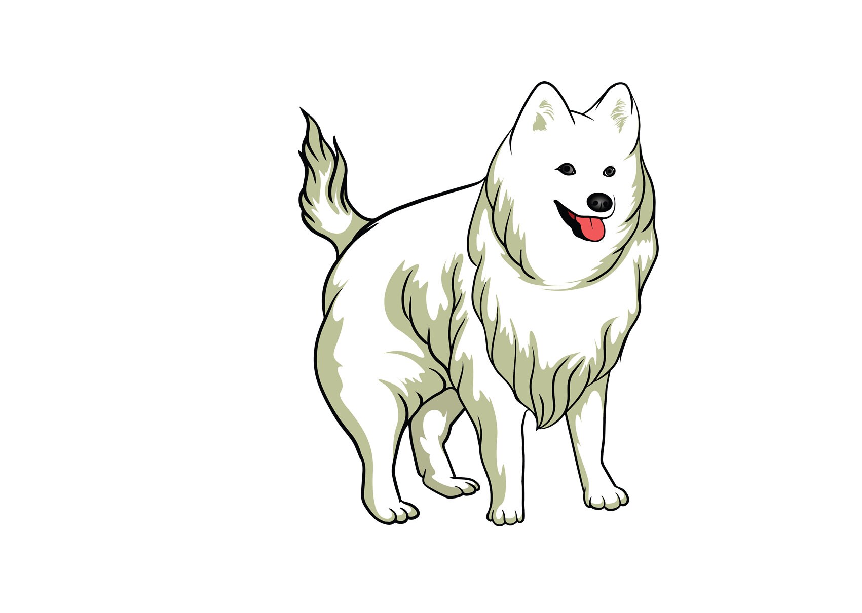 Dog art digital clipart SVG and PNG 2 | Etsy