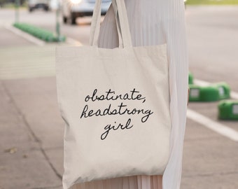 Jane Austen Bookish Tote Bag Pride and Prejudice Reading Tote Bag Tote Bag Aesthetic Trendy Tote Bag Jane Austen Gifts Booktok Literary Tote