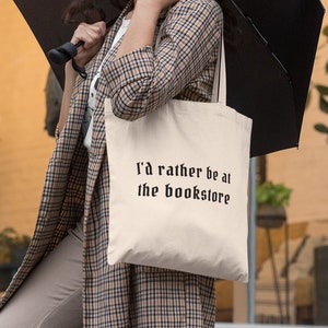 Bookish Tote Bag Livre Fourre-tout Lecture Sac fourre-tout Booktok Book Club Cadeaux Sac fourre-tout Sac de bibliothèque esthétique Sac fourre-tout esthétique Fourre-tout littéraire
