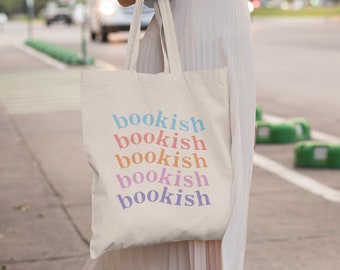 Bookish sacola de leitura sacola booktok sacola estética na moda sacola estética sacola bonito sacola retro sacola literária