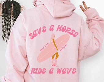 Coastal Cowgirl Hoodie Beach Hoodie Coconut Girl Sweatshirt Sunset Hoodie Ocean Inspired Style Beachy Sweatshirt Coconut Girl Beachy Hoodies