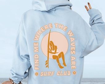 Beach Hoodie Coconut Girl Sweatshirt Sunset Hoodie Ocean Inspired Style Beachy Sweatshirt Beachy Hoodies Surf Hoodie Teenage Girl Gifts