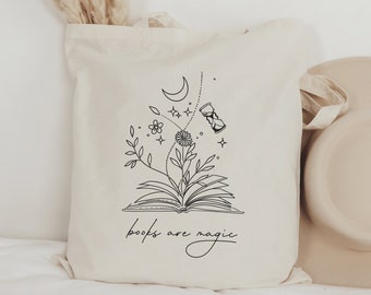 Bookish Tote Bag Book Tote Bag Library Tote Bag Bookish Merch Book Club Gifts Teacher Tote Bag Library Bag Booktok Merch Librarian Gifts