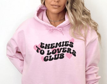 Enemies to Lovers Club Bookish Hoodie Romance Reader Book Hoodie Dark Romance Booktok Merch Read Sudadera Bookish Sudadera Book Club