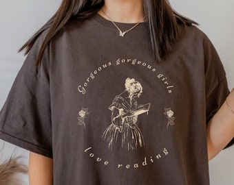 Camisa de literatura Dark Academia Ropa Bookish Camisa Light Academia Literary Shirt Bibliotecario Dark Academia Ropa Booktok Book Shirt
