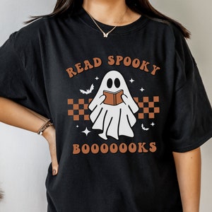 Read Spooky Books Shirt Bookish Shirt Reading Shirt Bookish Merch Book Club Shirt Bibliophile Gifts Book Club Gifts Booktok Merch Book Merch
