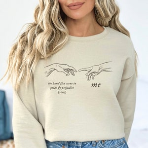 Jane Austen Sweatshirt Pride and Prejudice Bookish Sweatshirt Jane Austen Sweater Literary Sweatshirt Reading Sweatshirt Jane Austen Gifts