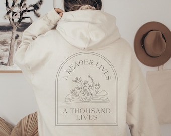 Bookish Hoodie Reading Sweatshirt Dark Academia Hoodie Bookish Sweatshirt Bibliophile Gifts Book Sweatshirt Librarian Sweatshirt Book Merch