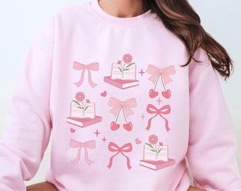 Romance Reader Sudadera Coquette Bookish Sudadera Romance Libro Merch Booktok Sudaderas Lectura Sudadera Libro Merch Libro Sudadera