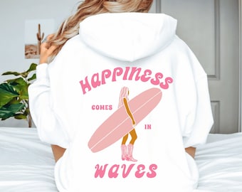 Sudadera con capucha de playa Sudadera con capucha de vaquera costera Sudadera de chica de coco Sudadera con capucha al atardecer Estilo inspirado en el océano Sudadera playera Adolescente Sudaderas con capucha playeras