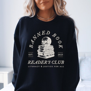 Verbotene Bücher Sweatshirt Bücherwurm Sweatshirt Lesen verbotene Bücher lesen Sweatshirt Buch Sweatshirt Buchliebhaber Sweatshirt Booktok Merch