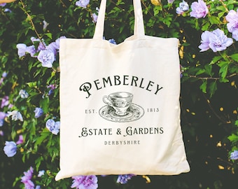Pride and Prejudice Tote Bag Jane Austen Tote Bag Literary Tote Bag Jane Austen Tote Pride and Prejudice Gifts Bookish Jane Austen Gifts