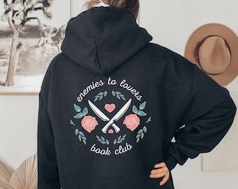 Enemigos a los amantes sudadera con capucha libro sudadera con capucha Bookish sudadera con capucha Bookish sudadera con capucha Romance Book Merch Bookish Merch Dark Romance Merch Book Sudadera