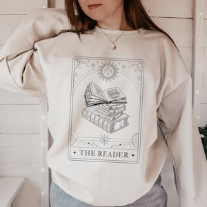 The Reader Book Sweatshirt Bookish Sweatshirt Reading Sweatshirt Book Sweater Book Club Sweatshirt Booktok Sweatshirt Book Crewneck