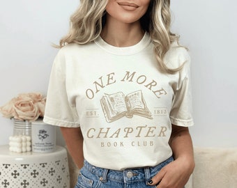 Un capítulo más Book Club Camisa Bookish Camisa Literatura Camisa Literaria Dark Academia Ropa Book Club Libro Ropa Lectura Camisa