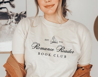 Romance Reader Book Club Camicia Libreria Camicia Booktok Merch Dark Romance Literary Camicia Amante del libro Merch Biblioteca Camicia Libreria Merch