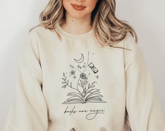 Book Sweatshirt Bookish Crewneck Librarian Sweatshirt Bookish Sweatshirt Bookish Merch Reading Sweatshirt Booktok Merch Book Club Gifts