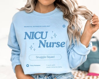 NICU ナース スウェットシャツ NICU スウェットシャツ 新生児集中治療室看護師への感謝の贈り物 NICU 看護師への贈り物 NICU 看護師 看護師 スウェットシャツ