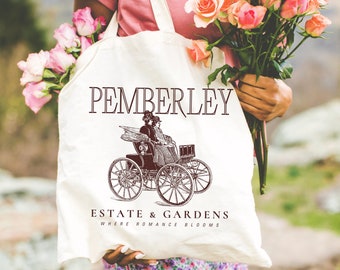 Jane Austen Tote Bag Pride and Prejudice Tote Bag Literary Tote Bag Jane Austen Tote Pride and Prejudice Gifts Bookish Tote Book Tote Bag