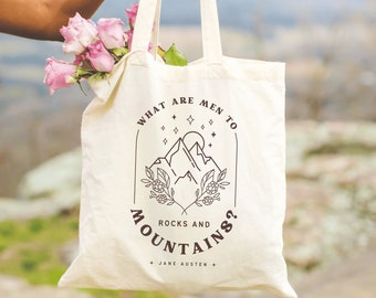 Jane Austen Tote Bag Pride and Prejudice Bag Book Tote Bag Jane Austen Tote Pride and Prejudice Gifts Literary Tote Bag Bookish Tote Bag