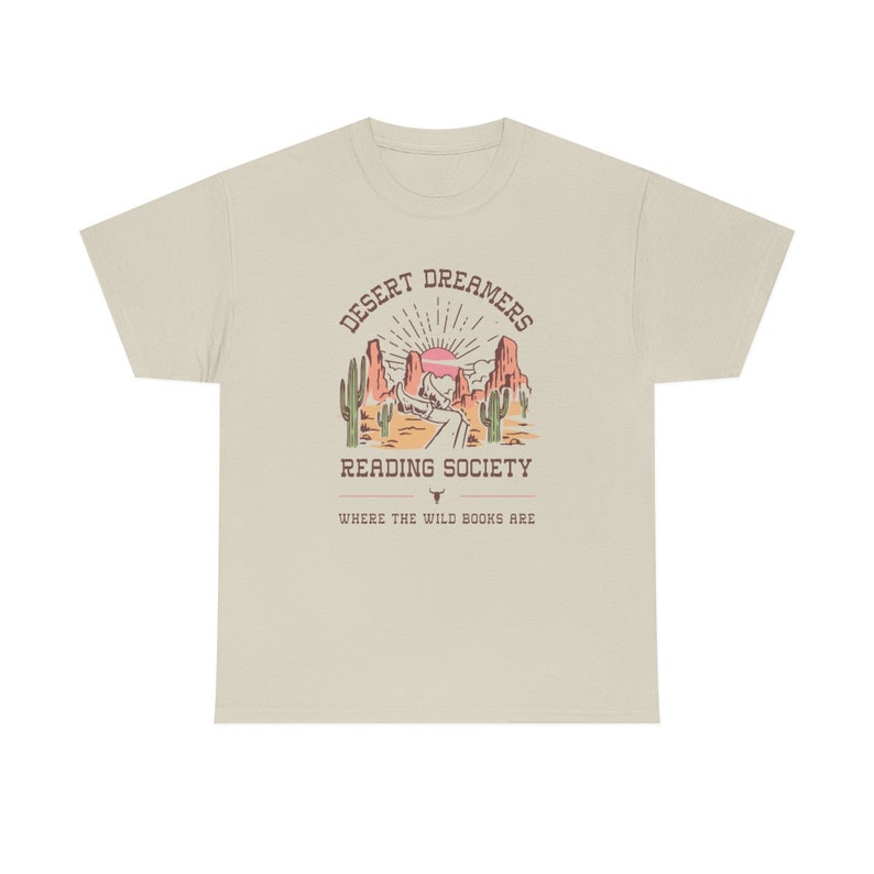 Bookish Shirt Desert Shirt Reading Shirt Western Shirt Book Club Gifts Bookish Gifts Booktok Merch Bibliophile Gifts Bookish Merch afbeelding 8