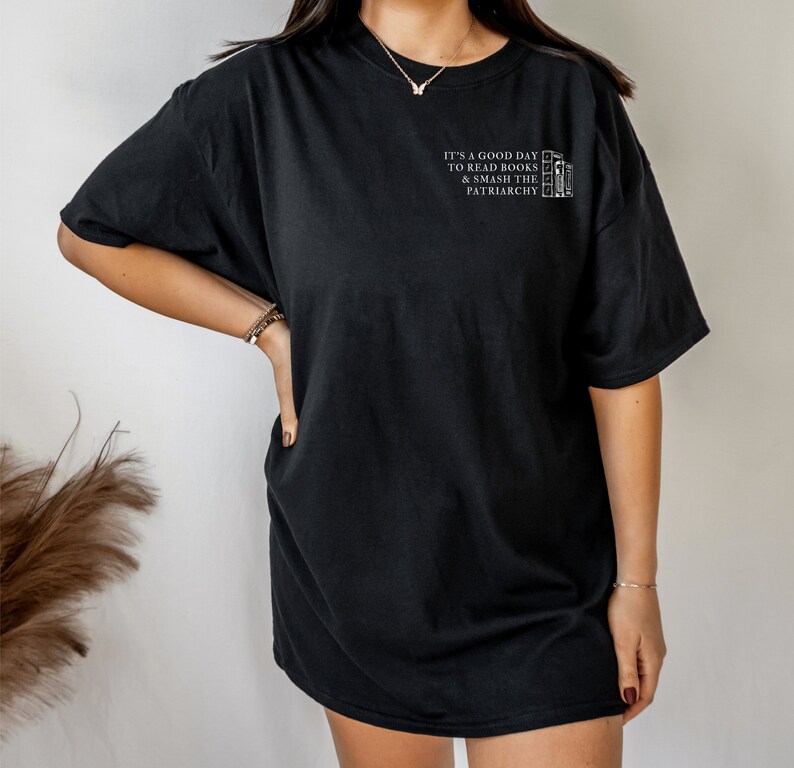 Camisa bookish esmagar o patriarcado camisas bookish literatura camisa booktok escuro academia roupas escuras academia luz academia Black