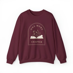 Reading Sweatshirt Book Sweatshirt Booktok Dark Academia Clothing Books Sweatshirt Light Academia Bookish Sweatshirt Dark Academia Clothes image 8