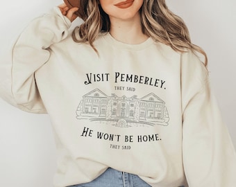 Pride and Prejudice Bookish Crewneck Jane Austen Book Merch Bookworm Sweatshirt Dark Academia Clothing Jane Austen Gifts Bookish Merch