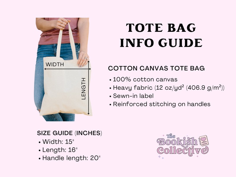 Fall Vibes Bookish Tote Bag Fall Tote Bag Library Tote Bag Bookish Merch Book Tote Bag Book Club Gifts Booktok Merch Bibliophile Gifts image 5