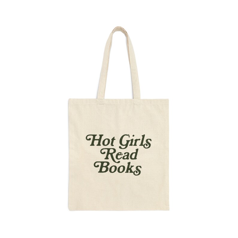 Hot Girls Read Books Bookish Tote Bag Reading Tote Bag Book Club Tote Bag Library Tote Bag Library Bag Book Tote Bag Literary Tote Bag image 4