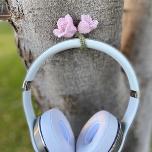 Crochet Lily of the valley for Headphones | Headphones Accessories Handmade