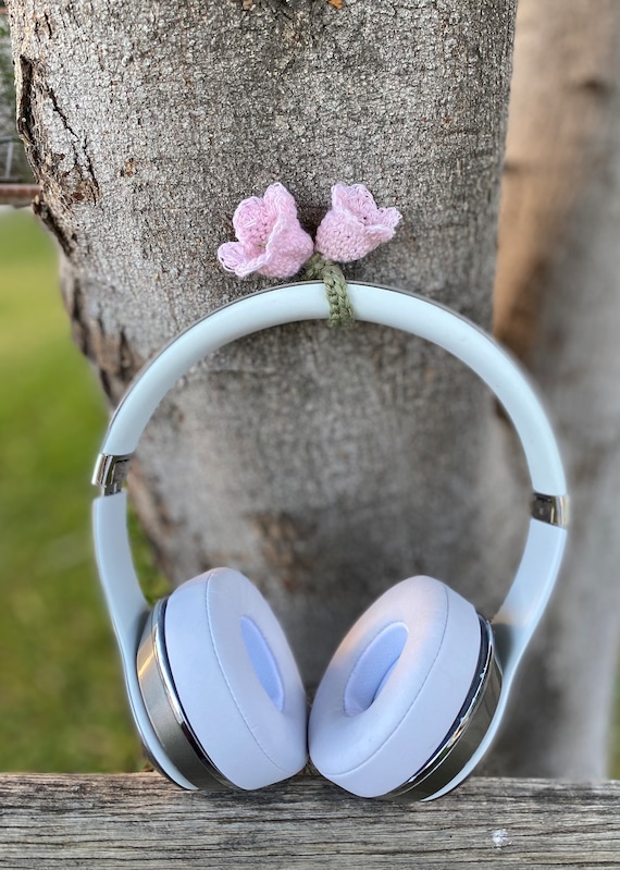 Crochet Lily of the Valley for Headphones | Headphones Accessories