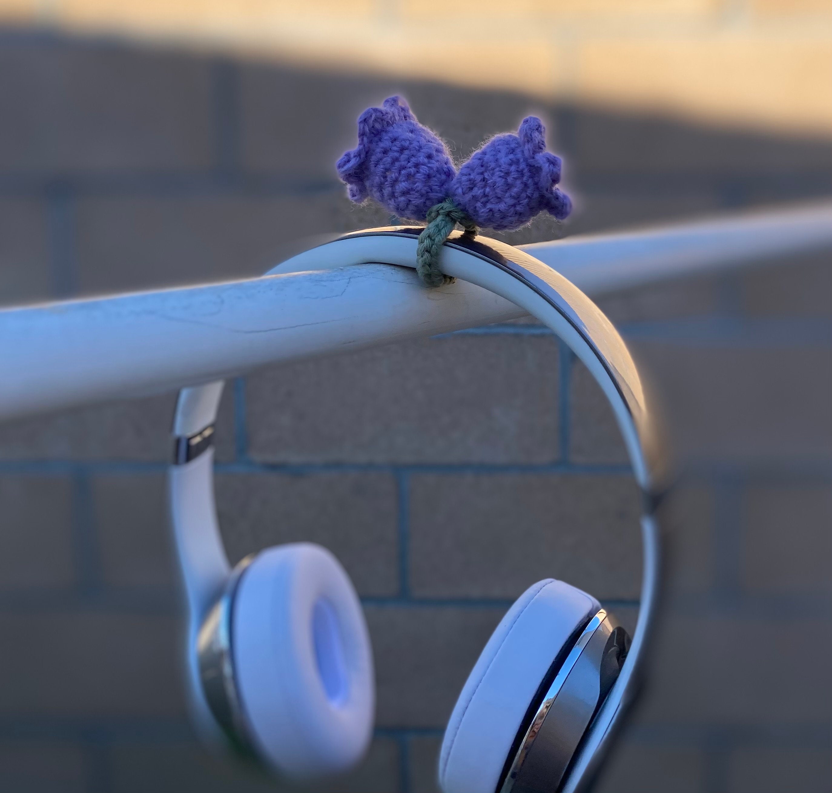 Crochet Lily of the Valley for Headphones | Headphones Accessories
