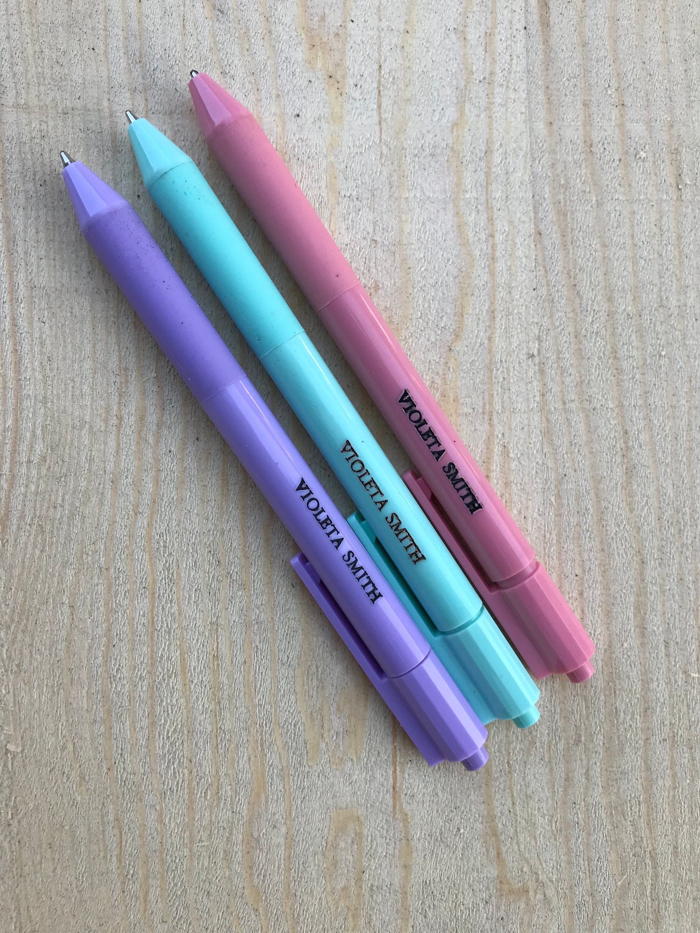 3 Personalized Ballpoint Mechanical Pen/ Custom Name Foil Etsy UK