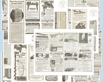 1920s Maskuline Ephemera: Antike Werbedrucke (Digitaler Download)