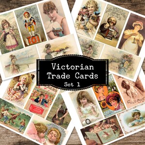 Viktorianische Handelskarten, Werbung um 1800, Vintage Ephemera, Junk Journal, Collagenkunst, Scrapbooking Ephemera, druckbare antike Handelskarten