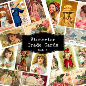 1800's Werbung, Viktorianische Handelskarten, Vintage Ephemera Karten, Druckbare Antike Handelskarten, Vintage Werbung, Antikes Kunstwerk