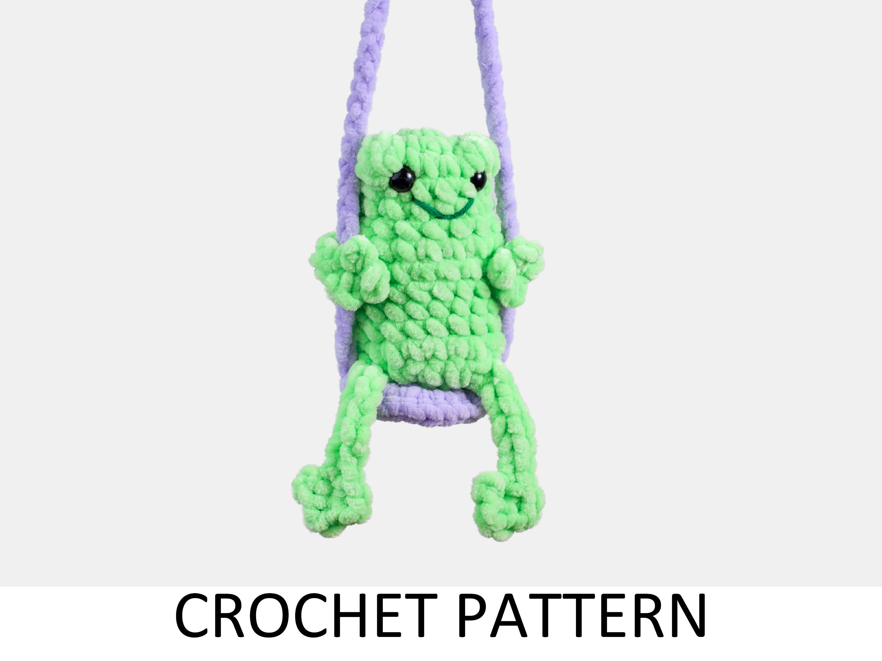 30 Leggy Frog Crochet Patterns to Charm Kids and Frog Fans 15 Leggy Frog Crochet Pattern. Crochet Car Hanger. Toad Plush Pattern.