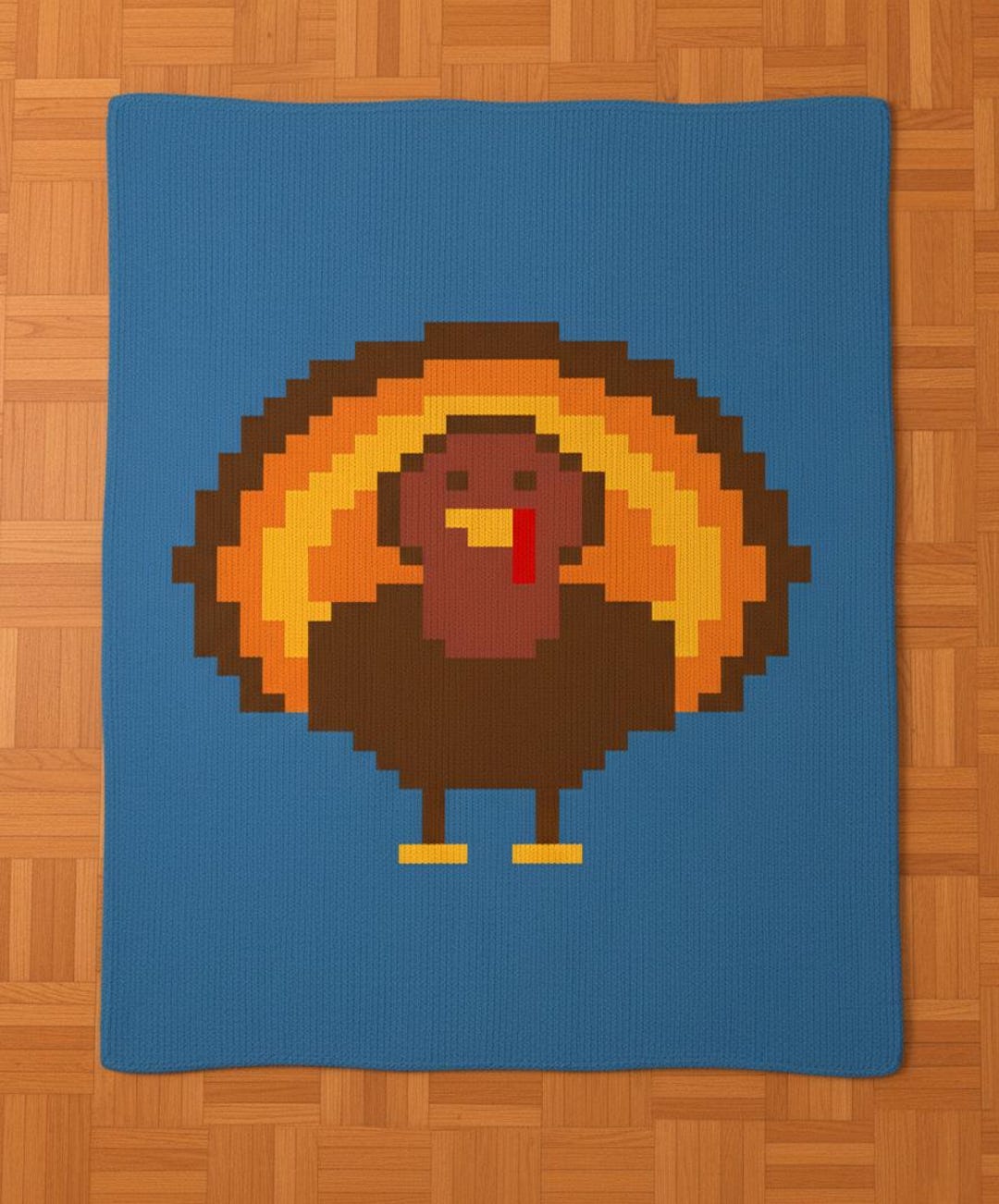 Turkey Finger Knitting Pattern. Thanksgiving Chunky Chenille Yarn Knit ...