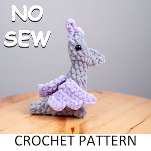 Pterodactyl Dinosaur No Sew Crochet Pattern. Pterodactyl Pattern. Dinosaur Pattern. Dino Plush Pattern