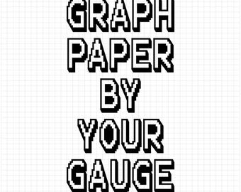 Gauge-Matched Graph Paper for Chunky Knit Blankets
