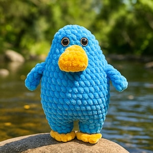 Platipus Crochet Pattern. Low Sew Crochet Pattern. Amigurumi Crochet Patterns. Wild Crochet Pattern Plushie. Cute Zoo Stuffed Animal.